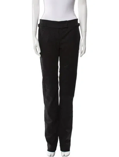 Pre-owned Tom Ford Mid-rise Straight Leg Jeans In Black