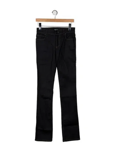Pre-owned Tom Ford Mid-rise Straight Leg Jeans In Black