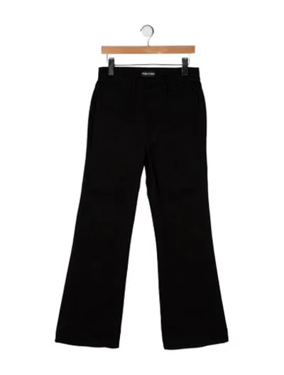 Pre-owned Tom Ford Mid-rise Straight Leg Jeans In Black