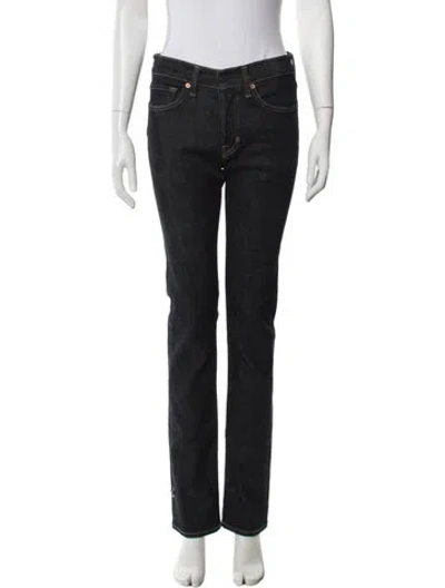 Pre-owned Tom Ford Mid-rise Straight Leg Jeans In Blue