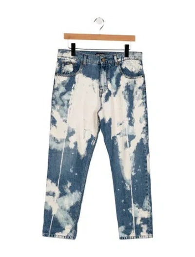 Pre-owned Tom Ford Mid-rise Straight Leg Jeans In Blue
