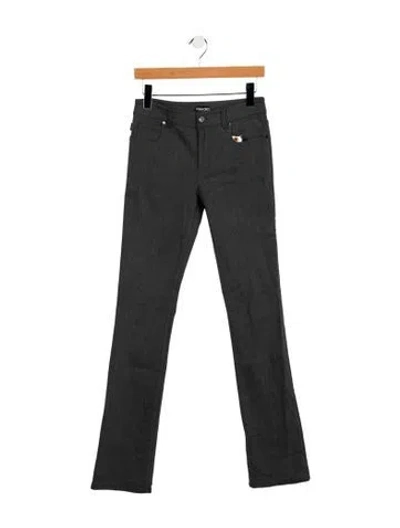 Pre-owned Tom Ford Mid-rise Straight Leg Jeans In Gray