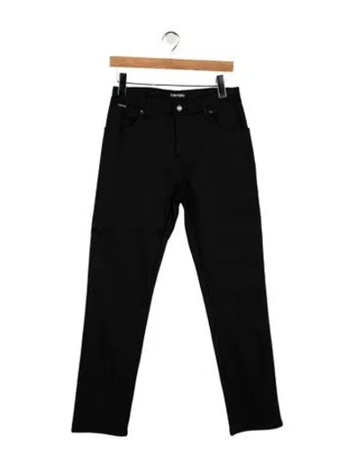 Pre-owned Tom Ford Mid-rise Straight Leg Jeans W/ Tags In Black