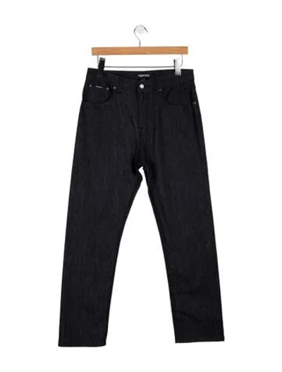 Pre-owned Tom Ford Mid-rise Straight Leg Jeans W/ Tags In Blue