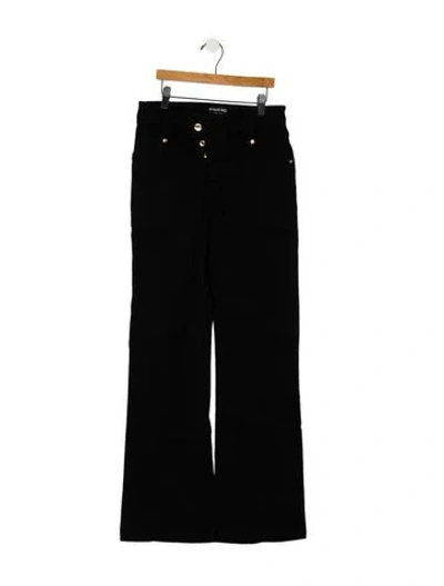 Pre-owned Tom Ford Mid-rise Wide Leg Jeans In Black