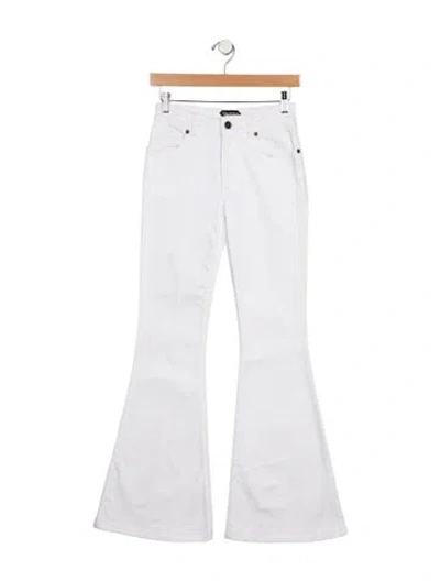 Pre-owned Tom Ford Mid-rise Wide Leg Jeans In White