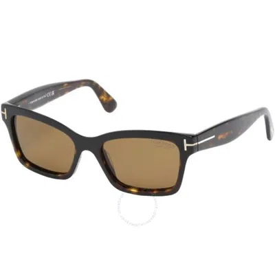Tom Ford Mikel Polarized Brown Cat Eye Ladies Sunglasses Ft1085 52h 54 In Black / Brown / Dark
