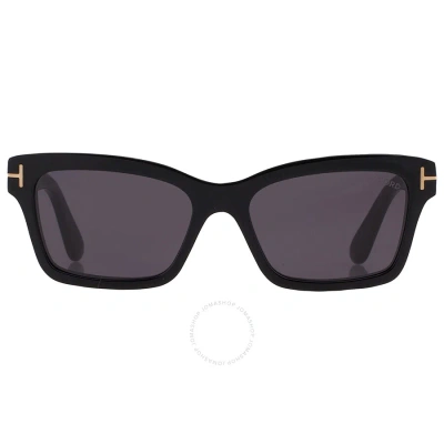Tom Ford Mikel Smoke Cat Eye Ladies Sunglasses Ft1085 01a 54 In Black
