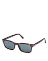 Tom Ford Miles Square Sunglasses, 53mm In Multi