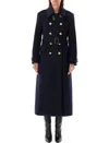 Tom Ford Double-breasted Military Coat In Navy