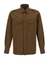 Tom Ford Military Shirt And Blouse Green In Brown