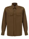 Tom Ford Military Shirt And Blouse Green In Brown