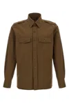 Tom Ford Military Shirt And Blouse Green In Brown