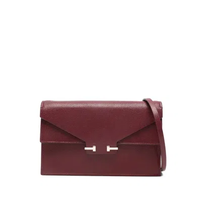 Tom Ford Mini Aube Flap Clutch Bag In Red