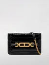 Tom Ford Whitney Small Crocodile Printed Shoulder Bag In Black