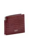 Tom Ford Mini Cardholder With Clip In Ruby Red