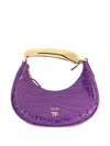 Tom Ford Mini Crocodile-effect Top-handle Tote Bag In Purple