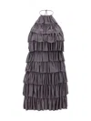 Tom Ford Ruffled Mini Dress In Mauve