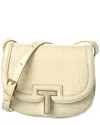 Tom Ford Mini Leather Shoulder Bag In White