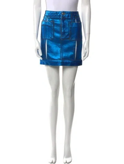 Pre-owned Tom Ford Mini Skirt In Blue