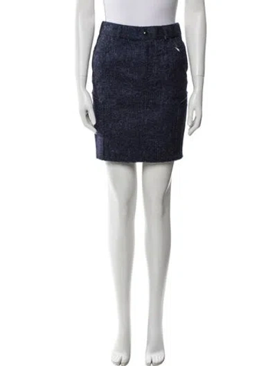 Pre-owned Tom Ford Mini Skirt In Blue