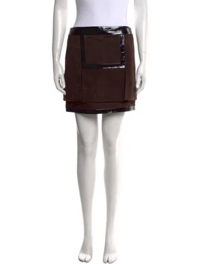 Pre-owned Tom Ford Mini Skirt In Brown