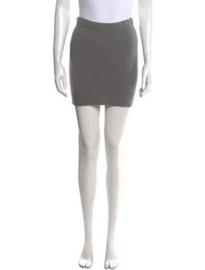 Pre-owned Tom Ford Mini Skirt In Gray