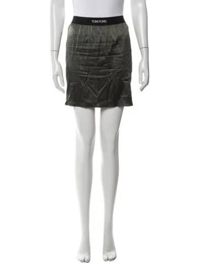 Pre-owned Tom Ford Mini Skirt In Gray