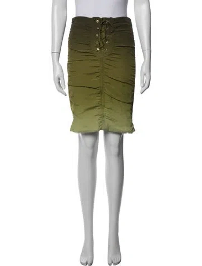 Pre-owned Tom Ford Mini Skirt In Green