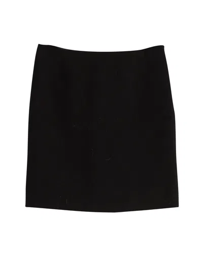 Tom Ford Mini Skirt In Black Wool