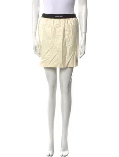 Pre-owned Tom Ford Mini Skirt In Neutral