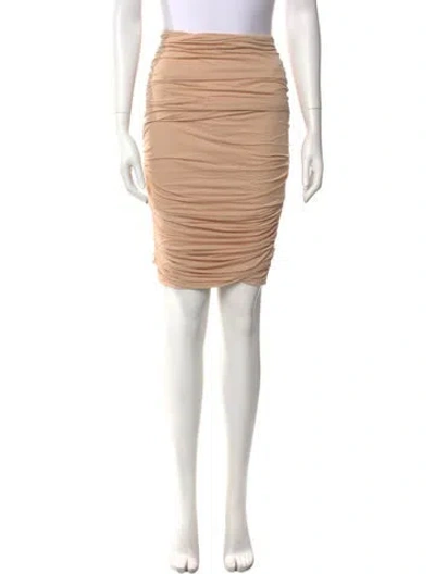 Pre-owned Tom Ford Mini Skirt In Neutral