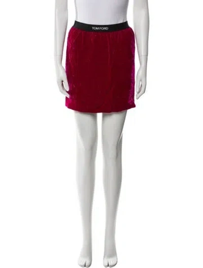 Pre-owned Tom Ford Mini Skirt In Red