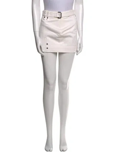 Pre-owned Tom Ford Mini Skirt In White
