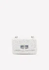Tom Ford Mini-soft Natalia Shoulder Bag With All-over Sequins In Silver