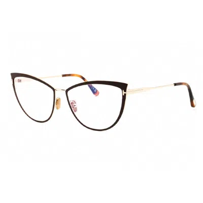Tom Ford Mini Sunglasses With Clear Blue Light Blocking Protection In Gold
