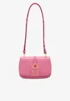 Tom Ford Mini T Padlock Leather Shoulder Bag In Pink