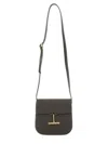 Tom Ford Mini Tara Grained Leather Crossbody Bag In Brown