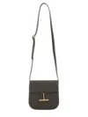 Tom Ford Mini Tara Grained Leather Crossbody Bag In Brown