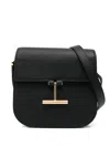 Tom Ford Tara Mini Leather Shoulder Bag Chain In Black