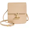 Tom Ford Mini Tara Grained Leather Crossbody Bag In 1j013 Light Beige