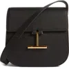Tom Ford Mini Tara Grained Leather Crossbody Bag In Black