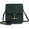 Tom Ford Tara Mini Crossbody Bag In Grain Leather In Black