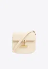 Tom Ford Tara Mini Crossbody Bag In Grain Leather In Cream