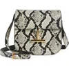 Tom Ford Mini Tara Python Embossed Leather Crossbody Bag In Roccia
