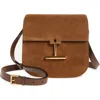Tom Ford Mini Tara Suede Crossbody Bag In 1b033 Whisky