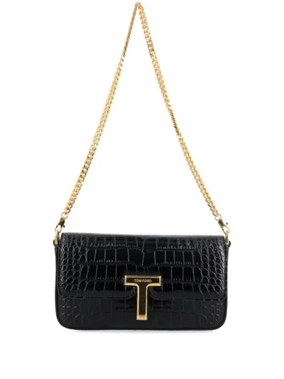 Tom Ford Mini Wallis Clutch Bag In Black