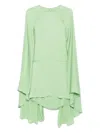 Tom Ford Silk Mini Dress In Green