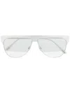 Tom Ford Mirrored Shield Sunglasses In Silver