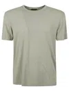Tom Ford Mn Cut And Swen Crewneck T-shirt In Iced Pistachio